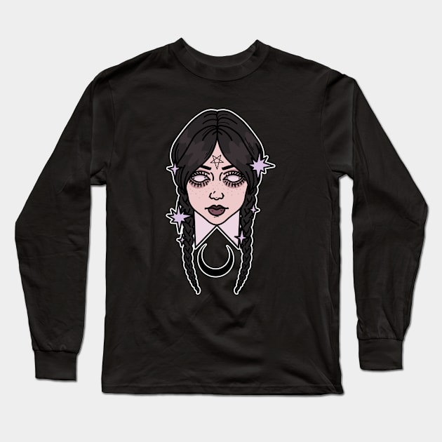 wednesday Long Sleeve T-Shirt by chiaraLBart